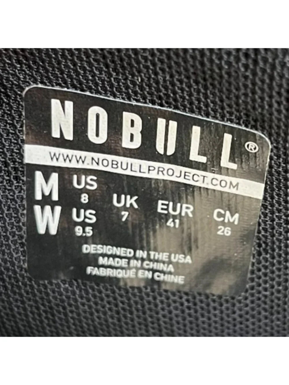 Nobull Outwork High-Top Mens Size 8 Womens 9.5 Black Gum Athletic Training Shoes